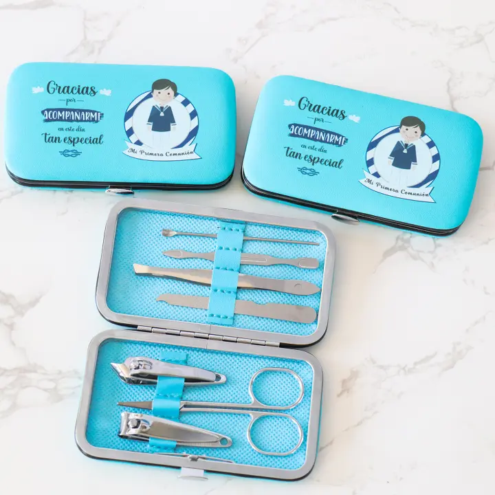 Pack de 6 a 36 unidades de Set manicura, Set de manicura de comunion, Diseños para niña y para niño, Recuerdos de primera comunión, Regalos para invitados, Detalles para invitados, Regalantes.com - 1