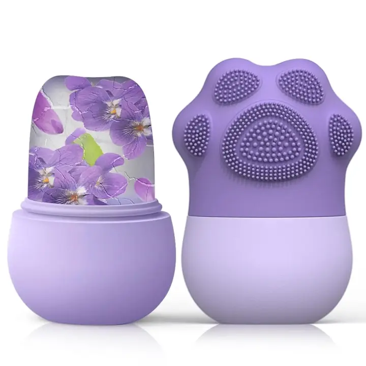 Rodillo De Hielo Para Cuidado Facial Herramienta De Belleza De Silicona Para Mujeres Reducir La Hinchazón De Los Ojos Y Masajea El Rostro - 1