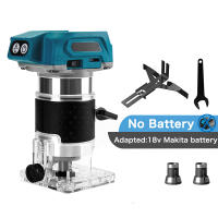 Enrutador de madera sin escobillas, recortadora manual eléctrica, herramienta de carpintería, recorte para Makita de 18V (sin batería) - details 0