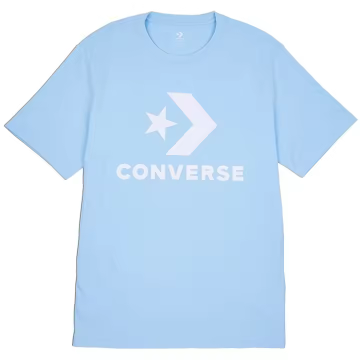Camiseta de Manga Corta Converse  para unisex en color azul - 1