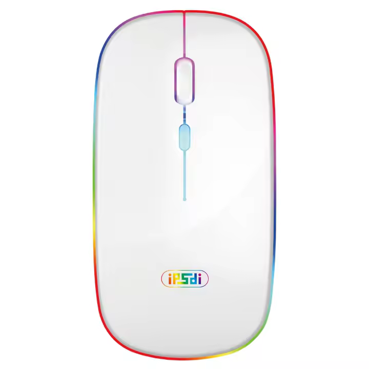 IPSDI.Ratón inalambrico para portatil, Ergonómico y silencioso, recargable,USB 2.4 G con Nano Receptor,3 Niveles Ajustables dpi, Ultra Delgado - 1