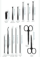 Set De Manicura Y Pedicura Profesional 7/32 Piezas Herramientas De Aseo Incluye Cuidado De Uñas Y Plumas Faciales Para Dedos Y Tobillos - details 4