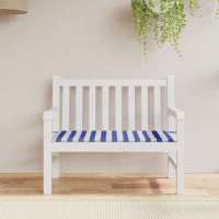 vidaXL Cojín de banco de jardín tela Oxford 120x50x3 cm en color Antracita/Azul/Beige y más | acolchados duraderos para sofás de jardín terraza exterior - details 7
