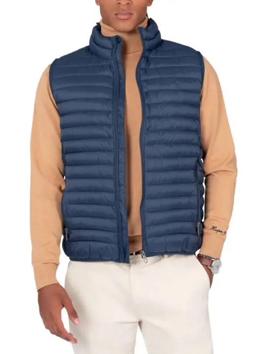 Chaleco Harper&Neyer Icon azul marino guateado para hombre - 1
