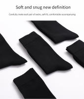 6 Pares De Calcetines De Encaje Para Hombre Talla Grande Negro Calidad Superior Algodón Transpirable Y Cómodo Para Ropa Casual - details 6