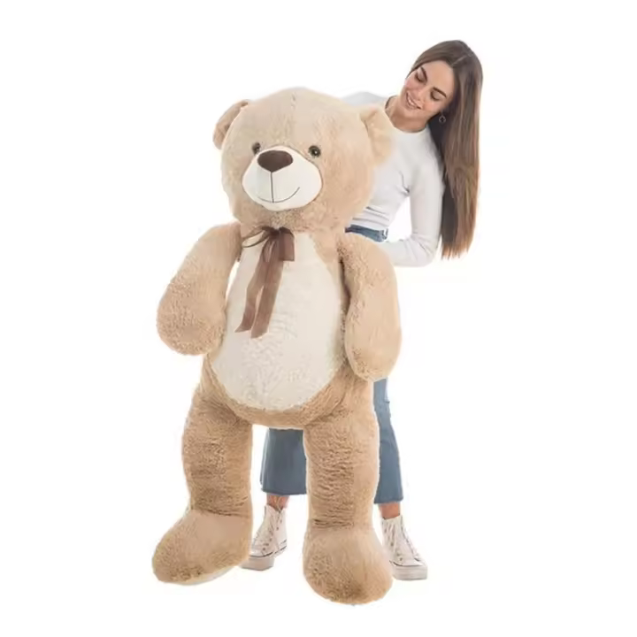 Oso de Peluche Marrón Jumbo con Tierno Lazo de 140 cm - 1