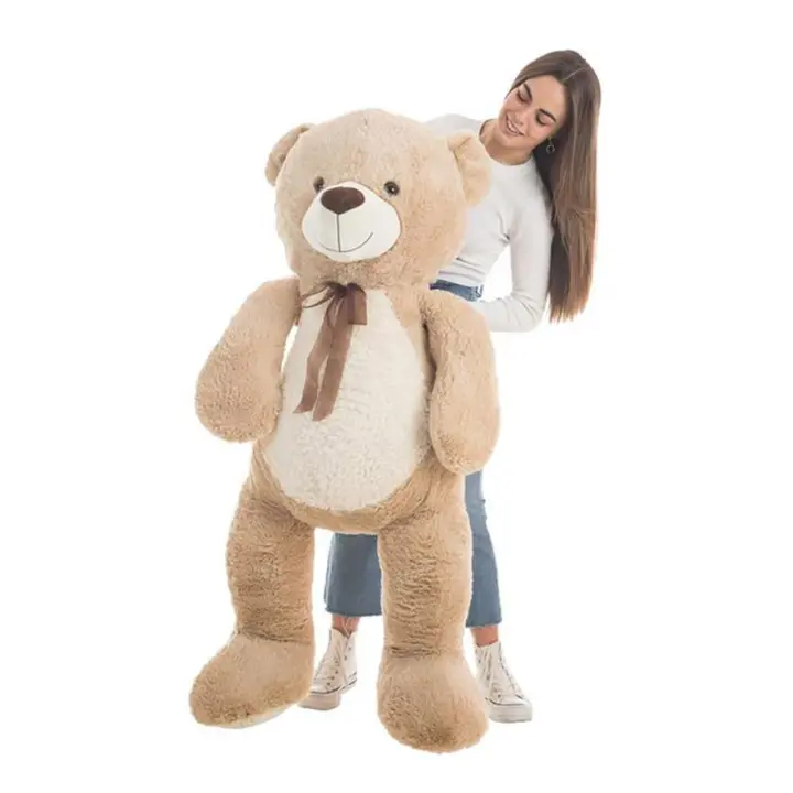 Oso de Peluche Marrón Jumbo con Tierno Lazo de 140 cm - 1