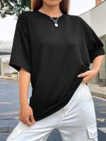 Camiseta de mujer con estampado “Jesus Loves You” – Básica de algodón, transpirable y cómoda, manga corta con cuello redondo, estilo casual - details 5