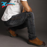 Pantalones De Motocicleta Para Hombres Con Protección De Rodilla Y Antigolpes Kevlar Aramid Fireproof Casual Motocross Azul - details 12