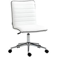 Vinsetto Silla de Oficina Ergonómica Silla de Escritorio Giratoria con Altura Ajustable Respaldo Tapizado en Piel Sintética Carga 120 kg 47x57x76,5-86,5 cm - details 0