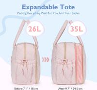 Bolsa de pañales, Bolsa de mano, Bolsa Grande para Bebe, expandible, Ligera, Bolsa cambiadora, Bolsa de mano acolchada - details 4