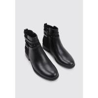 Limma SHAN Botines Planos Mujer Negro - details 0