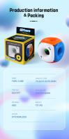 Cubo De Puzzle Qiyi Tori 3x3 Profesional Juguete Hueco Para Niños Y Niñas Regalo Educativo Para El Desarrollo Cerebral - details 9