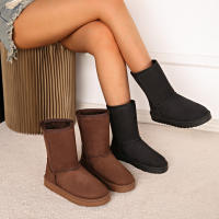 Botas De Nieve Para Mujer Talla Grande 44 Botines De Invierno Impermeables Y Cálidos Con Plataforma Casual Slip on 2024 Moda - details 8