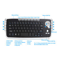Teclado Portátil Jomaa Con Ballón De Tracció Y Rueda De Desplazamiento Mini Teclado USB Para Laptop TV Box Compatible Con Windows Y Android - details 3