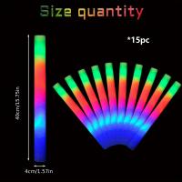 20cs Linterna De Espuma LED 16 Pulgadas 3 Modos Luz Nocturna Sticks Para Bodas Y Fiestas Colores Flashing Regalo De Fiesta - details 3
