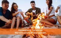 Homealexa Marshmallow - Tenedores de horno telescópicos