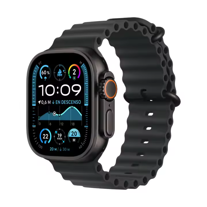Apple Watch Ultra 2 GPS + Cellular 49 mm Titanio con Correa Océano Negra (Negro) - 1