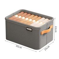 Organizador De Ropa Plegable 1PC Para Armario Almacenamiento De Pantalones Y Juguetes En Cajon Material De Tela No Tejida Tipo Organizador De Armario - details 2