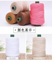 Cordón De Algodón Colorido 3mm Tejido Enredado Para Manualidades Accesorios Para Bolsos Cuerda Hallow Para Cinturones Y Amarreos DIY - details 10