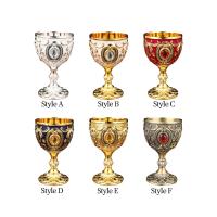 Copa De Vino De Metal 30ml Decorativa Y Multifuncional Estilo Europeo Para Fiesta Colección Viaje Copa De Viaje Vintage - details 0