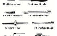 Kit De Herramientas De Reparación De Coche 46pcs Juego De Destornilladores De 1/4 Pulgada Conjunto De Llaves De Torque Y Destornillador Herramienta Mecánica Para Reparación Doméstica Y Automotriz - details 3
