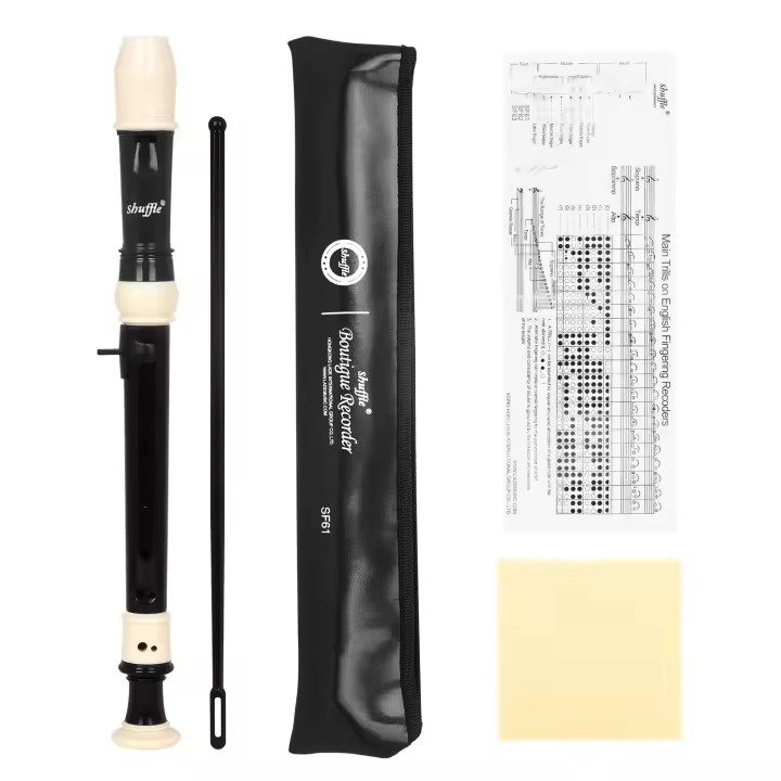 SHUFFLE Clarinete Recorder Barroco Con 8 Agujeros ABS Flauta Soprano Vertical Para Principiantes Instrumento De Viento Musical Regalo - 1