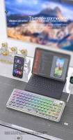 Teclado Mecánico Inalámbrico Attack Shark K75 RGB Con Retroiluminación Multicolor 3 Modos 2.4g BT Recargable Transparente Intercambiables Para PC Y Laptop - details 3