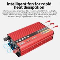 Inversor de corriente para coche de 12 V 220 V, Inversor de onda senoidal modificada de 1000W  3000W, transformador portátil con cargador USB - details 2