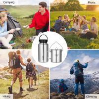 Botella Deportiva Tomshoo De Acero Inoxidable 1.05L Resistente a Fugas Ideal Para Camping Y Actividades Al Aire Libre Taza De Agua De 750ml - details 14