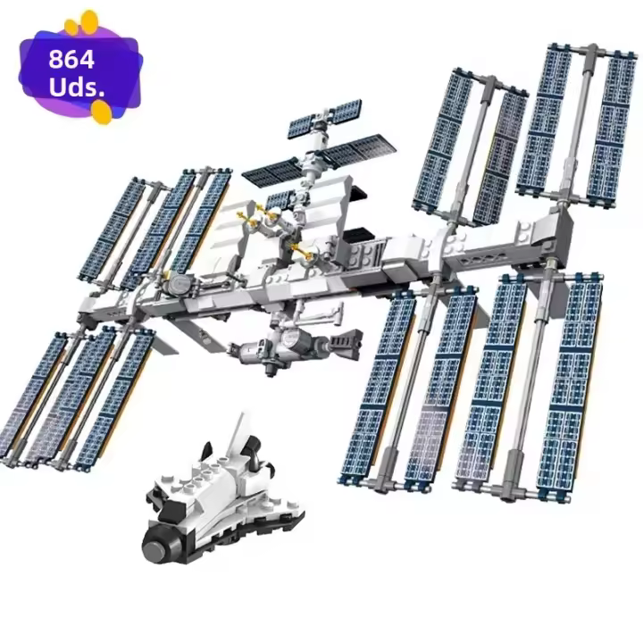Kit De Bloques De Construcción Estación Espacial Internacional Ideas Para Niños Juguetes Para Niños Regalo Clásico De Película 876 Piezas - 1