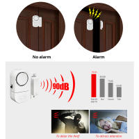 Sensor De Puerta Y Ventana KERUI Independiente Con Alarma De Seguridad Inalámbrica 90db Sensor Magnético Para Protección Doméstica - details 1