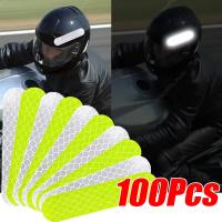 Adhesivos Reflectorizados Para Casco 10Pcs Seguridad Nocturna Para Motocicleta Bicicleta Snowboarding Y Equipamiento Deportivo - details 0