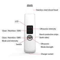 Máquina Peeling Ultrasonico Limpiador ultrasónico de poros para espinillas Instrumento de limpieza de rejuvenecimiento de la piel caliente Ion Import Beauty - details 2