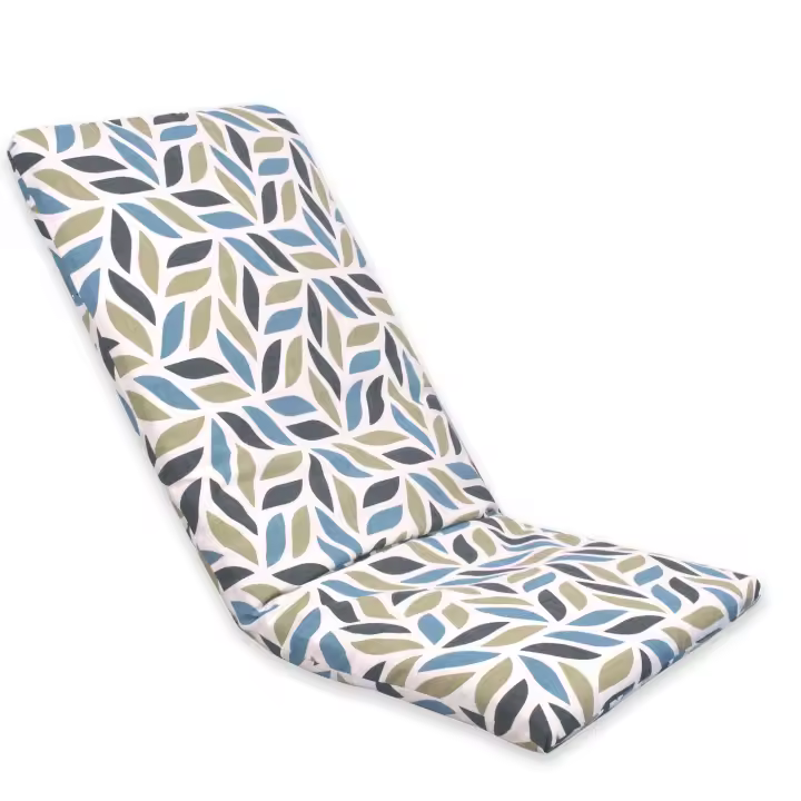 Cojín para Tumbona de 120x55cm y 180x55cm Cojin de 6 cm Grosor, Estampado o Liso de Exterior o Interior, Cómodo, Lavable, Desenfundadle y Elegante. Ideal para Jardín, Piscina, Playa, Terraza y Balcón. - 1
