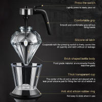 Dispensador De Miel De Forma Diamante Con Soporte 200ml Gran Capacidad Multifuncional Botella De Aceite Ecológica Para Vinagre Y Salsa - details 4