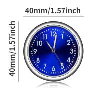 Reloj De Coche Miniatura Adhesivo Interno Para Automóviles Reloj De Cuarzo Digital De 40mm Ornamento De Auto Para Mecánicos - details 5