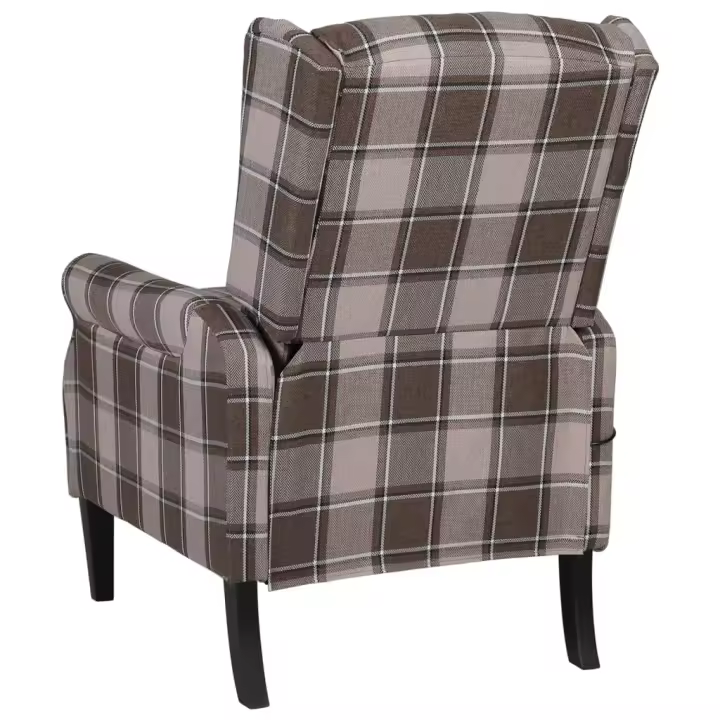 vidaXL Sillón de masaje reclinable de tela beige - 1