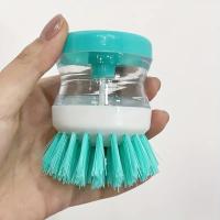 Cepillo De Limpieza Para Platos Con Dispensador De Jabón Durable Y Antideslizante Para Ollas Y Sartenes Diseño Ergonómico Para Cocina - details 3