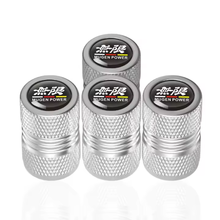 Juego De 4 Tapas De Válvula Para Ruedas De Taza Mugen Cubiertas De Polvo Para Neumáticos De Coche Civic Accord Power - 1