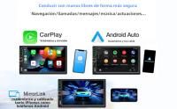 Radio De Coche Con Pantalla Táctil HD De 7 Pulgadas 2 Din Reproductor De Vídeo De Alta Calidad Con Wireless CarPlay Android Auto Bluetooth Cámara Trasera - details 1