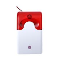 Alarma De Seguridad Con Luz LED Estroboscópica Y Silbato 120 DB Para Hogar Compatible Con Wifi GSM PSTN Sistema De Alarma Antirrobo Con Voz DC 12V /24V /AC 220V - details 0