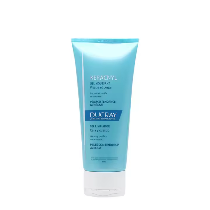 Ducray keracnyl gel limpiador 200 ml - 1