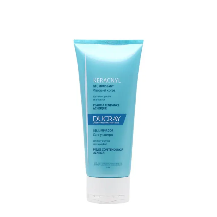 Ducray keracnyl gel limpiador 200 ml - 1