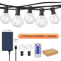 Luces Solares G40 Para Exterior Con 32 Bombillas Inalámbricas De 4.5v Shatterproof Lámpara Colgante Para Decoración De Fiesta En Jardín - details 2
