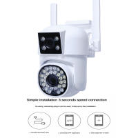 Cámara De Seguridad IP Wifi Exterior 360 Grados Grabación De Video Sin Cable Protección Para El Hogar Con Visión Nocturna Y Alarma Local - details 5