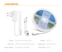 Tira De LED COB Flexible CRI 90 Alta Brillo 12V Con Sensor De Movimiento Para Iluminación De Armarios De Cocina Lámpara Decorativa Impermeable SMD5050 - details 1