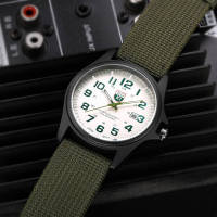 Reloj De Pulsera Deportivo Para Hombre Simple Y Elegante Con Calendario Cuarzo Material De Correa De Nylon Resistente Al Agua - details 4