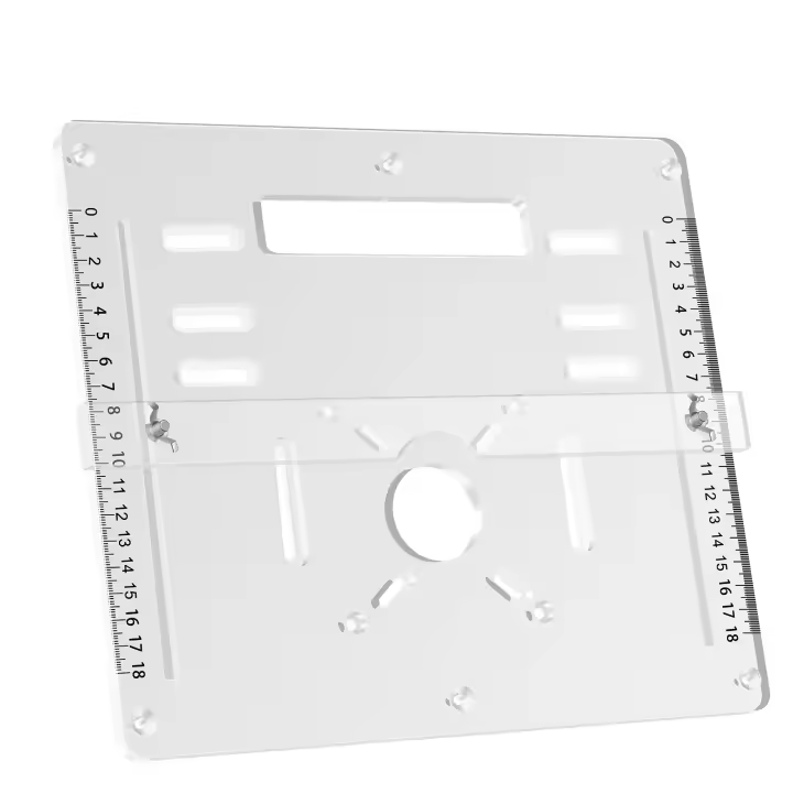 Placa De Inserto De Ruta Acrílica Para Máquina De Cortar Y Grabado Auxiliar De Madera Herramienta Eléctrica Para El Hogar - 1