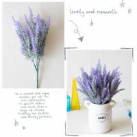 Ramo Artificial De Lavanda Provenzal Para Decoración De Hogar Y Bodas Planta Falsa De Gran Tamaño En Vaso Para Centros De Mesa Decoración Romántica Para Aniversarios Y Navidad - details 4